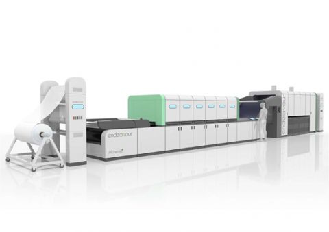 Alchemie Technology’s Managing Director Simon Kew will discuss the company’s waterless dyeing system (Endeavour, above) at the forthcoming World Congress on Textile Coating to be held online in February 2021.