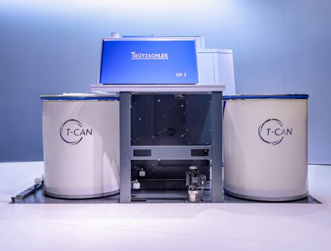 T-Can automatically transports sliver cans between cards, breaker draw frames, and finisher draw frames quickly and precisely.